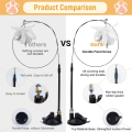 With Super Suction Cup Detachable Cats Toys with Bell 80CM Feathers Wand Long Pole Bite-resistant Kitten Toys Cat Accesorios. 