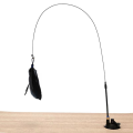 With Super Suction Cup Detachable Cats Toys with Bell 80CM Feathers Wand Long Pole Bite-resistant Kitten Toys Cat Accesorios. 