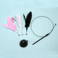 With Super Suction Cup Detachable Cats Toys with Bell 80CM Feathers Wand Long Pole Bite-resistant Kitten Toys Cat Accesorios. 