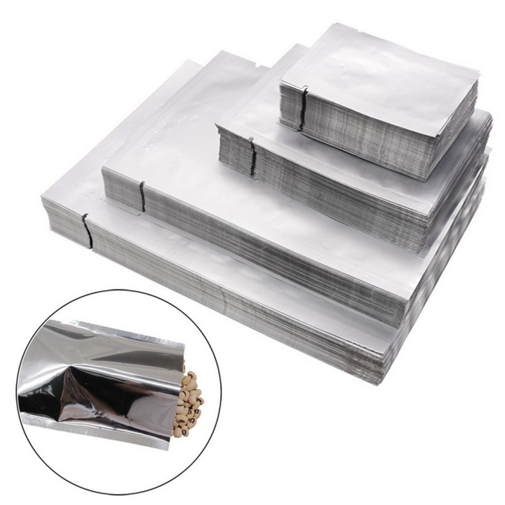 100PCS Waterproof Saran Wrap Kitchen Supplies Aluminium Foil Bags Storage Pouches Vacuum Sealer Heat Seal Bag