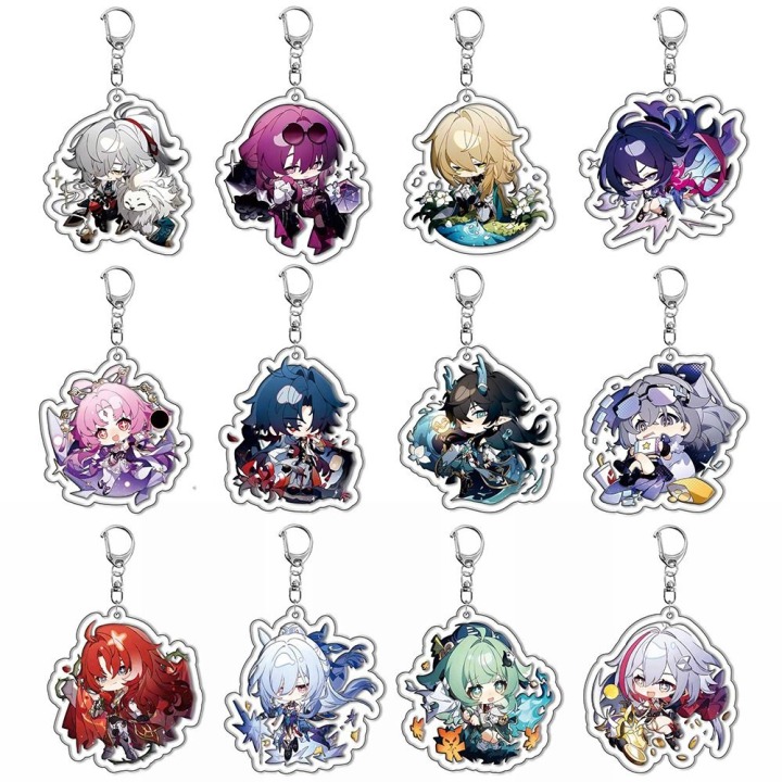 New Fuan Xuan Honkai: Star Rail Keychain March 7th Seele Anime Game Pendant Accessories Costume Prop Badge