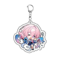 New Fuan Xuan Honkai: Star Rail Keychain March 7th Seele Anime Game Pendant Accessories Costume Prop Badge. 