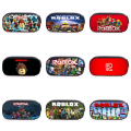 Cool Polyester Roblox Pen Boxes Single Layer Printing Pencil Case Bag Storage Cartoon Pen Case Kids Students. 