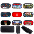 Cool Polyester Roblox Pen Boxes Single Layer Printing Pencil Case Bag Storage Cartoon Pen Case Kids Students. 