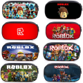 Cool Polyester Roblox Pen Boxes Single Layer Printing Pencil Case Bag Storage Cartoon Pen Case Kids Students. 