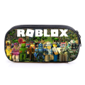 Cool Polyester Roblox Pen Boxes Single Layer Printing Pencil Case Bag Storage Cartoon Pen Case Kids Students. 
