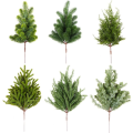 Christmas Tree Filler Realistic Artificial Pine Branches Plastic DIY Realisticl Green Garland Green Handmade Simulated Christmas pine needles Holiday Decoration. 