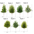 Christmas Tree Filler Realistic Artificial Pine Branches Plastic DIY Realisticl Green Garland Green Handmade Simulated Christmas pine needles Holiday Decoration. 