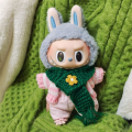 Fans Toys Doll's Clothes Labubu Doll Knitted Scarf Kawaii Cartoon Labubu Doll Accessories Creative Toy Accessories Plush Doll Scarf Kids Girls Toys. 