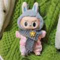 Fans Toys Doll's Clothes Labubu Doll Knitted Scarf Kawaii Cartoon Labubu Doll Accessories Creative Toy Accessories Plush Doll Scarf Kids Girls Toys. 