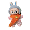 Fans Toys Doll's Clothes Labubu Doll Knitted Scarf Kawaii Cartoon Labubu Doll Accessories Creative Toy Accessories Plush Doll Scarf Kids Girls Toys. 