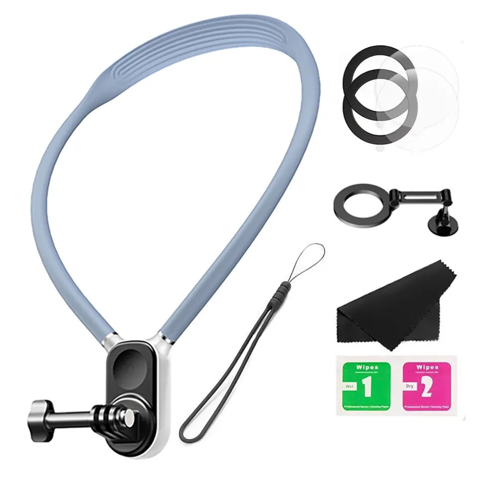 Magnetic Neck Mount For Phones,Neck Cell Phone Holder POV/Vlog Selfie Mount Hand