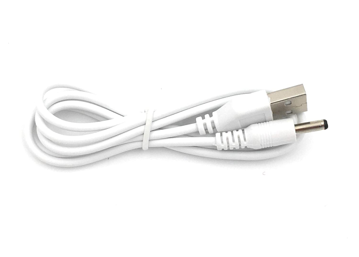 Replacement USB Charging Cable for Fairywill/KIPOZI Sonic Electric Toothbrush - 3 Feet (1 Meter) (White)