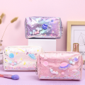 EB Kawaii Large Glitter Star Makeup Bag for Girls Gift PU School Stationery Travel Supplies. 