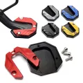 Anti-skid Universal Scooter Motorcycle Bike Kickstand Extender Foot Side Stand Extension Foot Pad Support Plate Enlarged Base. 