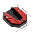 Anti-skid Universal Scooter Motorcycle Bike Kickstand Extender Foot Side Stand Extension Foot Pad Support Plate Enlarged Base. 