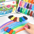 SF 12/24 Colors/Set Drop Shape Crayons Non Dirty Hand Washable Safe Non-Toxic for kids Baby Toddler Gift Early Education Tools. 