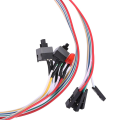 Durable HDD LED Light PC Desktop Power on Switch Cable Reset Computer Cables Connectors. 