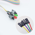 Durable HDD LED Light PC Desktop Power on Switch Cable Reset Computer Cables Connectors. 
