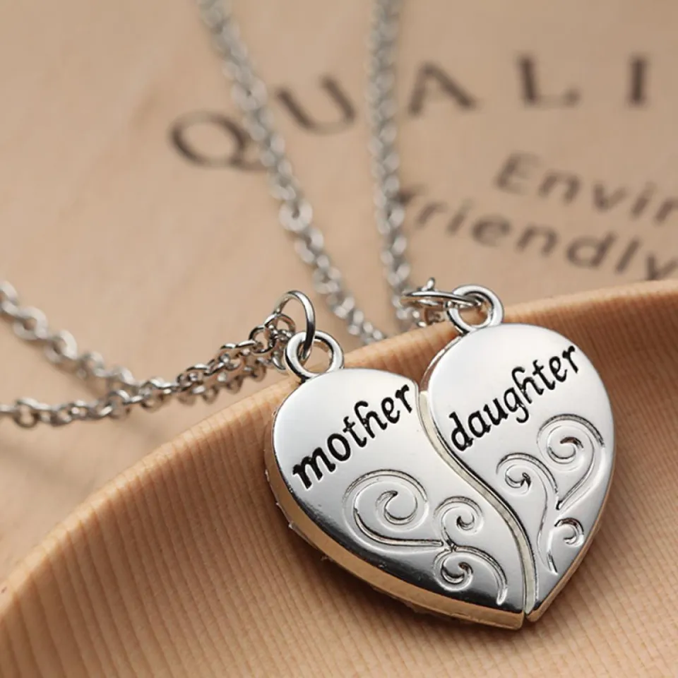 Engraved Mother Daughter Chains Dainty Mother And Daughter
