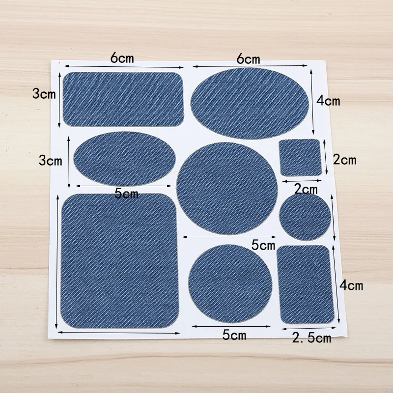 Self-adhesive Denim Patches For Clothes DIY Stripes Iron On