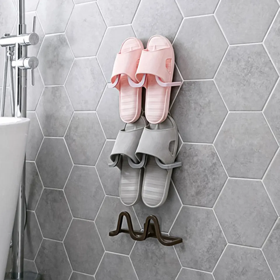 Générique Slippers Holder Wall, Slipper Wall Mount Hanger Rack, 3.94 x