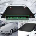 Large 4 Seasons Car Snow Shield Magnetic 170x118cm Windscreen Cover Anti-frost Sun Protection Thickened Half Car Cover. 