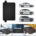 Large 4 Seasons Car Snow Shield Magnetic 170x118cm Windscreen Cover Anti-frost Sun Protection Thickened Half Car Cover. 