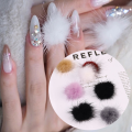 1pc Hot Magnetic Fur Ball Cute Nail Pom Fluffy Plush Ball Detachable 3D Soft Pom. 