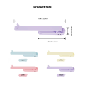 Lightweight Portable Smart Bookmark with Pen Slot Soft Silicone Bookmark Automatically Follows Page Flipping Notebook Page Divider Book Spare Parts Accessories. 