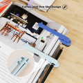Lightweight Portable Smart Bookmark with Pen Slot Soft Silicone Bookmark Automatically Follows Page Flipping Notebook Page Divider Book Spare Parts Accessories. 