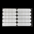 200Pcs Multifunction Waterproof Safety Warning Reflective Stickers Strip Anti-collision Self-adhesive Car Bumper Reflective Sticker Creative Smooth Night Reflection Warning Label Outdoor. 