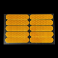 200Pcs Multifunction Waterproof Safety Warning Reflective Stickers Strip Anti-collision Self-adhesive Car Bumper Reflective Sticker Creative Smooth Night Reflection Warning Label Outdoor. 