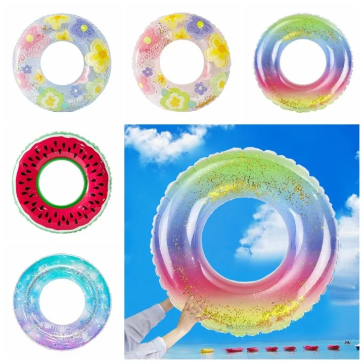 inflatable-pool-glitter-sequin-swimming-ring-heart-swim-ring-pool-float