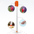 Fish Accessories Long Handle Fish Cleaning Brush Nylon Algae Scraper Aquarium Cleaning Tool Double-sided Algae Removal Cleaners Tool Fish. 