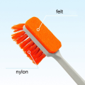 Fish Accessories Long Handle Fish Cleaning Brush Nylon Algae Scraper Aquarium Cleaning Tool Double-sided Algae Removal Cleaners Tool Fish. 