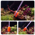 Fish Accessories Long Handle Fish Cleaning Brush Nylon Algae Scraper Aquarium Cleaning Tool Double-sided Algae Removal Cleaners Tool Fish. 