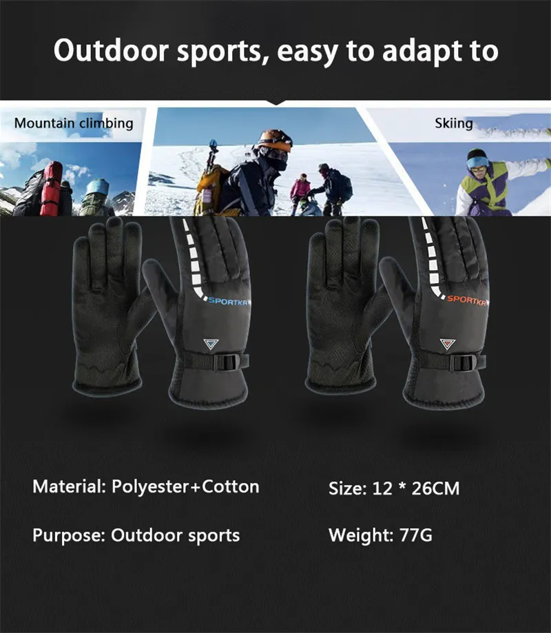 Angle Waiting Pairs Men's Gloves Winter Gloves Men's Triangular