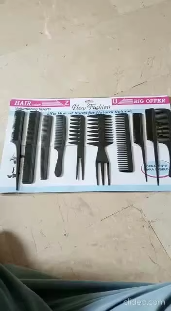 10PCS Professional Hairdressing Comb Set – Anti-Static Salon Barber Hair Styling Combs, Multifunctional Cutting, Styling & Detangling Tools for Men & Women