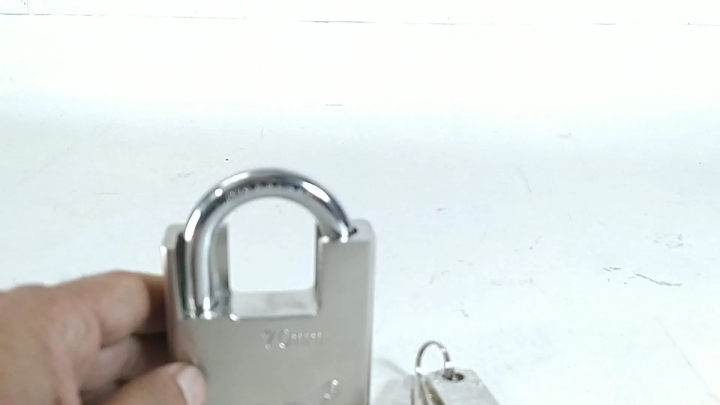 Mindy High Security Anti-Theft Brass Padlockwith extra arm which is impossible to cut by cutter.