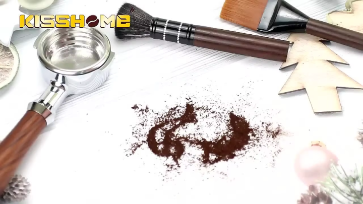 Coffee Brush Grinder Cleaning Tool Wood Handle Espresso Machine Cleaner Powder Dusting Kitchen Home Cafe Barista Accessories