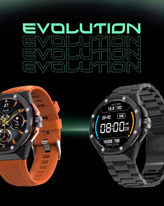 Dany Evolution Smartwatch with Amoled Display | Smart Watch For Android and iOS Phones | Bluetooth Calling SmartWatch Heart Rate Sleep Monitoring IP67 Waterproof | Health Fitness Tracker Watch for Men & Women With 1 Year Brand Warranty Authentic Smartwatc