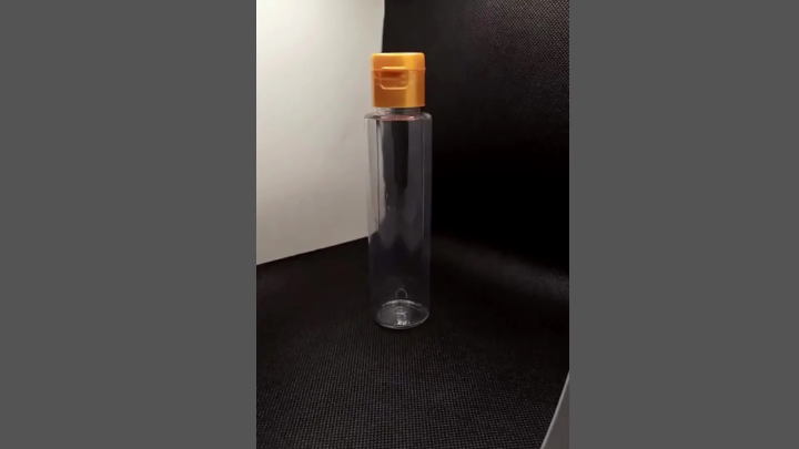 Hair Oil Bottles 100ml Transparent Bottle with Golden Cap/ Travel Bottles / Plastic Bottles for Oil, Sanitizer, Lotion, Handwash, Shampoo Bottle Empty / Refillable Bottle Empty Plastic Push Bottle