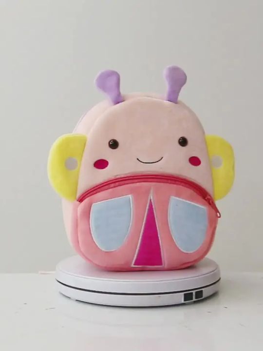 Cute Cartoon Animal Plush Backpack Soft Children Kindergarten Schoolbag Toddler Travel Bag For Girls Boys