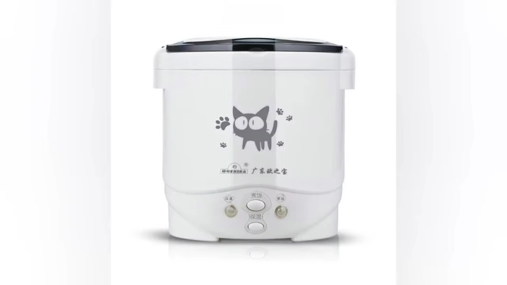 Electric Mini Rice Cooker Portable MultiCooker Household Rice Cookers 12V 24V 220V Pot Cooking Machine Pans For Car Truck Home