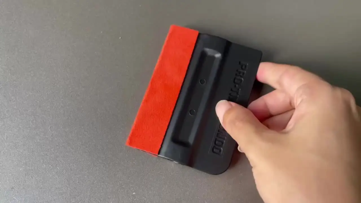 1Pc Carbon Fiber Film Magnetic Squeegee Vinyl Car Wrap Window Tint Magnet Scraper with Scratch-free Suede Felt Car Wrapping Tool