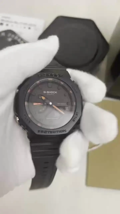 (Ready Stock) G .Shock GA2100 Men Watch Sport Watch Dual Time Display Water Resistant Shockproof and Waterproof World Time LED Men's Boy Sports Wrist Watches with 2 Years Warranty GA-2100-1A4