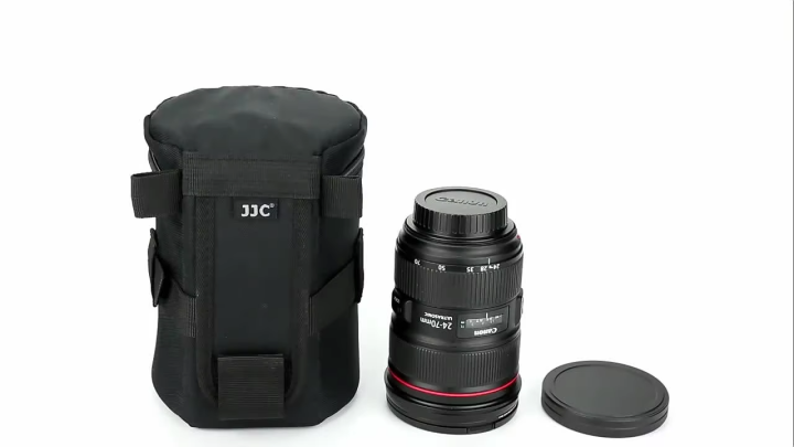 JJC Camera Lens Bag &Belt Waterproof Lens Case Storage Pouch for DSLR Backpack Photography Accessories