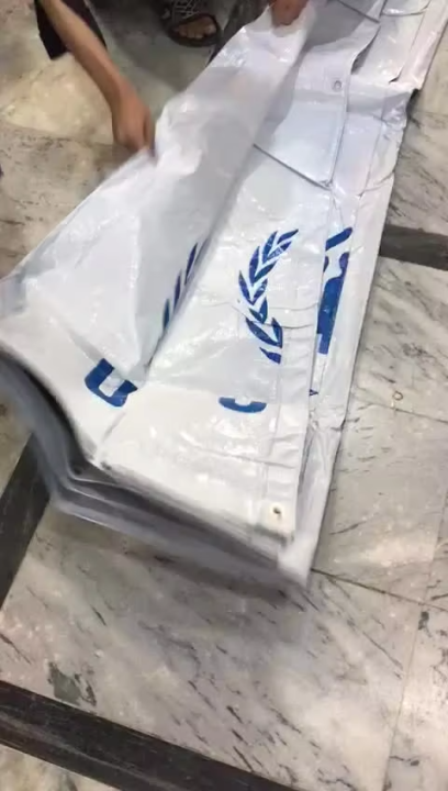 100% WATERPROOF WHITE PLASTIC TARPAL , USED FOR SUNSHADE AND OTHER OUTDOOR ACTIVITIES