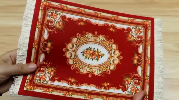 Mairuige Mini Persian Carpet Mouse Pad Desk Computer Notebook Mouse Mat Tea Coaster Pet Pad Multifunctional Anti-slip Desk Pad
